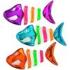 imageAqua Fish Bones Shimmering Dive Sticks 3 Piece Set Toss Dive ampamp Retrieve Pool Toy Ages 5 and Up