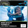 imageNew Aqua Water Fitness Body Sculpt Ergo Dumbbells  Exercise Equipment for Water Aerobics Aquatic LowImpact Workouts and Resistance Training  Light Blue