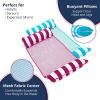 imageAqua Original 4in1 Monterey Hammock Pool Float ampamp Water Hammock  MultiPurpose Inflatable Pool Floats for Adults  Patented Thick NonStick PVC MaterialLight Blue  Burgundy 3 Pack