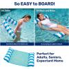 imageAqua Original 4in1 Monterey Hammock Pool Float ampamp Water Hammock  MultiPurpose Inflatable Pool Floats for Adults  Patented Thick NonStick PVC MaterialLight Blue  Burgundy 3 Pack