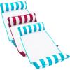 imageAqua Original 4in1 Monterey Hammock Pool Float ampamp Water Hammock  MultiPurpose Inflatable Pool Floats for Adults  Patented Thick NonStick PVC MaterialLight Blue  Burgundy 3 Pack
