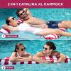 imageAqua 4in1 Monterey Hammock Pool Float ampamp Water Hammocks  234 Multipacks  Multiple ColorsStyles  for Adults and Kids FloatingBurgundy  2 Person