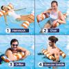 imageAqua 4in1 Monterey Hammock Pool Float ampamp Water Hammocks  234 Multipacks  Multiple ColorsStyles  for Adults and Kids FloatingOrange