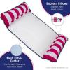 imageAqua 4in1 Monterey Hammock Pool Float ampamp Water Hammocks  234 Multipacks  Multiple ColorsStyles  for Adults and Kids FloatingPink