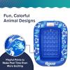 imageAqua Inflatable Tanning Pool Lounger Premium Pool Float with Cupholders and Removeable Pillow for Relaxation and Fun2 Ring Pool