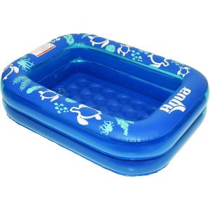 imageAqua Inflatable Tanning Pool Lounger Premium Pool Float with Cupholders and Removeable Pillow for Relaxation and Fun2 Ring Pool