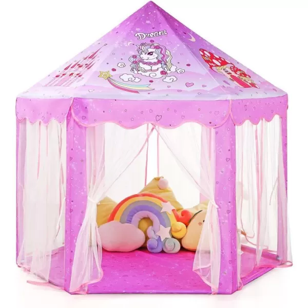 08 Unicorn Tent with Little Star Lights