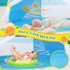 imageMonobeach Baby Beach Tent Beach Canopy Sun Shelter UPF50 UV Protection Baby Pool with Canopy Easy Set Up Pop Up Baby Beach Shade Pool for Toddlers Outdoor Camping Pool Fun Front Mesh Blue