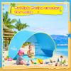 imageMonobeach Baby Beach Tent Pop Up Portable Shade Pool UV Protection Sun Shelter for Infant02 Blue Beach Tent with Toys