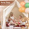 imageMonobeach Kids Tent Beige Play Tent with Long Mesh Curtain Large Playhouse for Indoor Outdoor Play Cottage Castle Toy for Girls Boys House Gift Beige Kids Play TentBeige Kids Play Tent