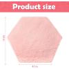 imageMonobeach Pink Kids Rug for Nursery Children Room Decor Ultra Soft Hexagon Carpet for Princess Tent for Girls Baby Play Mat for Floor 55x 47 55x 47 Pink Hexagon