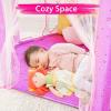 imageMonobeach Princess Tent Girls Unicorn Large Playhouse Kids Castle Play Tent with Star Lights Gift Toy for Children Indoor and Outdoor Games 55 x 53 DxH08 Unicorn Tent with Little Star Lights