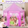 imageMonobeach Princess Tent Girls Unicorn Large Playhouse Kids Castle Play Tent with Star Lights Gift Toy for Children Indoor and Outdoor Games 55 x 53 DxH05 Purple Tent with Little Star Lights