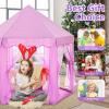 imageMonobeach Princess Tent Girls Unicorn Large Playhouse Kids Castle Play Tent with Star Lights Gift Toy for Children Indoor and Outdoor Games 55 x 53 DxH05 Purple Tent with Little Star Lights