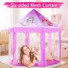 imageMonobeach Princess Tent Girls Unicorn Large Playhouse Kids Castle Play Tent with Star Lights Gift Toy for Children Indoor and Outdoor Games 55 x 53 DxH08 Unicorn Tent with Little Star Lights