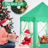 imageMonobeach Princess Tent Girls Unicorn Large Playhouse Kids Castle Play Tent with Star Lights Gift Toy for Children Indoor and Outdoor Games 55 x 53 DxH12 Green Tent with Little Star Lights