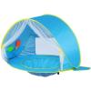 imageMonobeach Baby Beach Tent Beach Canopy Sun Shelter UPF50 UV Protection Baby Pool with Canopy Easy Set Up Pop Up Baby Beach Shade Pool for Toddlers Outdoor Camping Pool Fun Front Mesh Blue