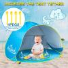 imageMonobeach Baby Beach Tent Pop Up Portable Shade Pool UPF50 UV Protection Sun Shelter for Infant with Easy Set Up Canopy Pink Beach Tent01 Blue Baby Beach Tent