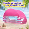 imageMonobeach Baby Beach Tent Pop Up Portable Shade Pool UPF50 UV Protection Sun Shelter for Infant with Easy Set Up Canopy Pink Beach Tent03 Pink Beach Tent