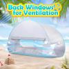 imageMonobeach Baby Beach Tent Pop Up Portable Shade Pool UPF50 UV Protection Sun Shelter for Infant with Easy Set Up Canopy Pink Beach Tent04 Silver Beach Tent