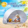 imageMonobeach Baby Beach Tent Pop Up Portable Shade Pool UPF50 UV Protection Sun Shelter for Infant with Easy Set Up Canopy Pink Beach Tent04 Silver Beach Tent