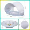 imageMonobeach Baby Beach Tent Pop Up Portable Shade Pool UPF50 UV Protection Sun Shelter for Infant with Easy Set Up Canopy Pink Beach Tent04 Silver Beach Tent