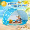 imageMonobeach Baby Beach Tent Pop Up Portable Shade Pool UPF50 UV Protection Sun Shelter for Infant with Easy Set Up Canopy Pink Beach Tent07 Ocean Beach Tent