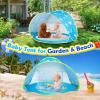 imageMonobeach Baby Beach Tent Pop Up Portable Shade Pool UPF50 UV Protection Sun Shelter for Infant with Easy Set Up Canopy Pink Beach Tent07 Ocean Beach Tent