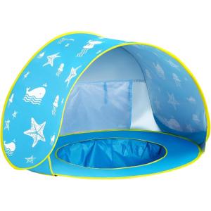 imageMonobeach Baby Beach Tent Pop Up Portable Shade Pool UPF50 UV Protection Sun Shelter for Infant with Easy Set Up Canopy Pink Beach Tent07 Ocean Beach Tent